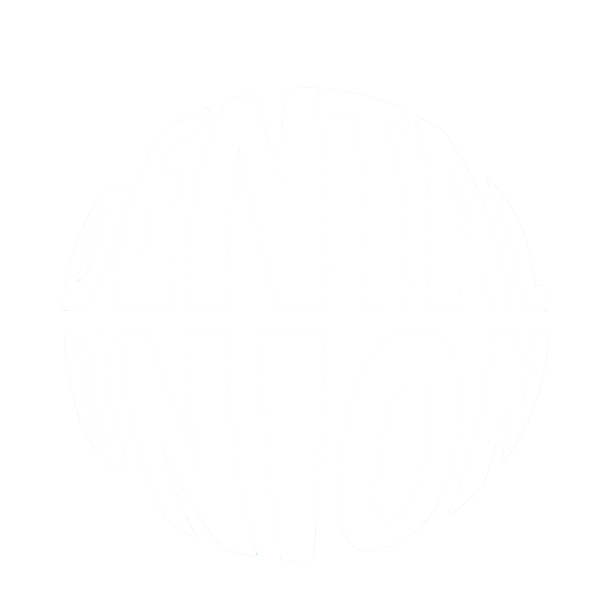 Der Text „DENTAL UNION“ ist auf kreative Weise in eine Kugelform mit hellblauem Hintergrund verzerrt und verkörpert die nahtlose Verschmelzung der Prinzipien der Systemauswahl.