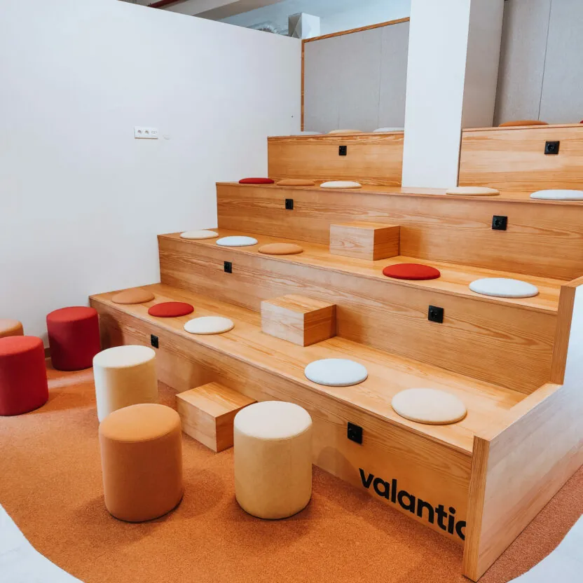 Image of the auditorium in Porto office