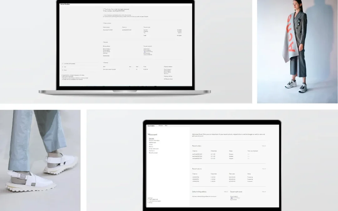 acne-2 Acne Studios website on laptop