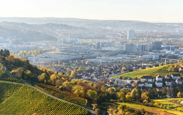 Stadtansicht von Stuttgart, Standort von valantic