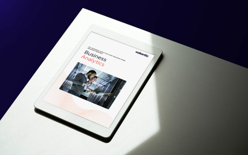 Digital tablet screen mockup, template Dieses Bild zeigt unser Business Analytics-Whitepaper.