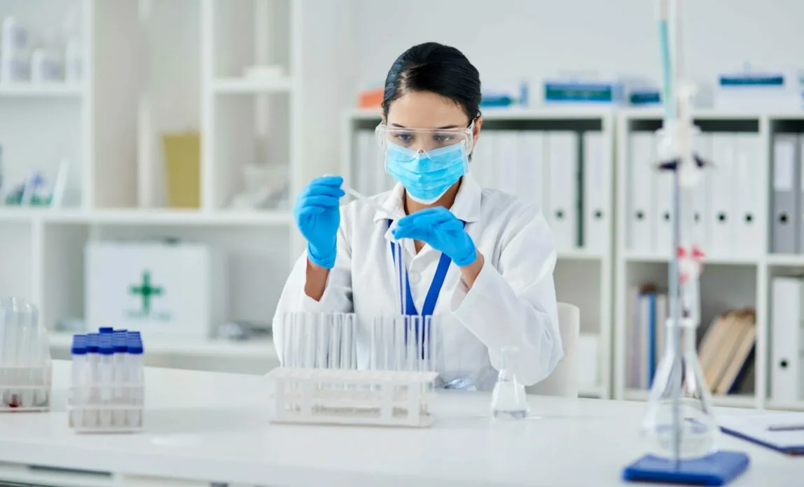 Pharmazeutische und Chemische Industrie Ansicht einer Labor